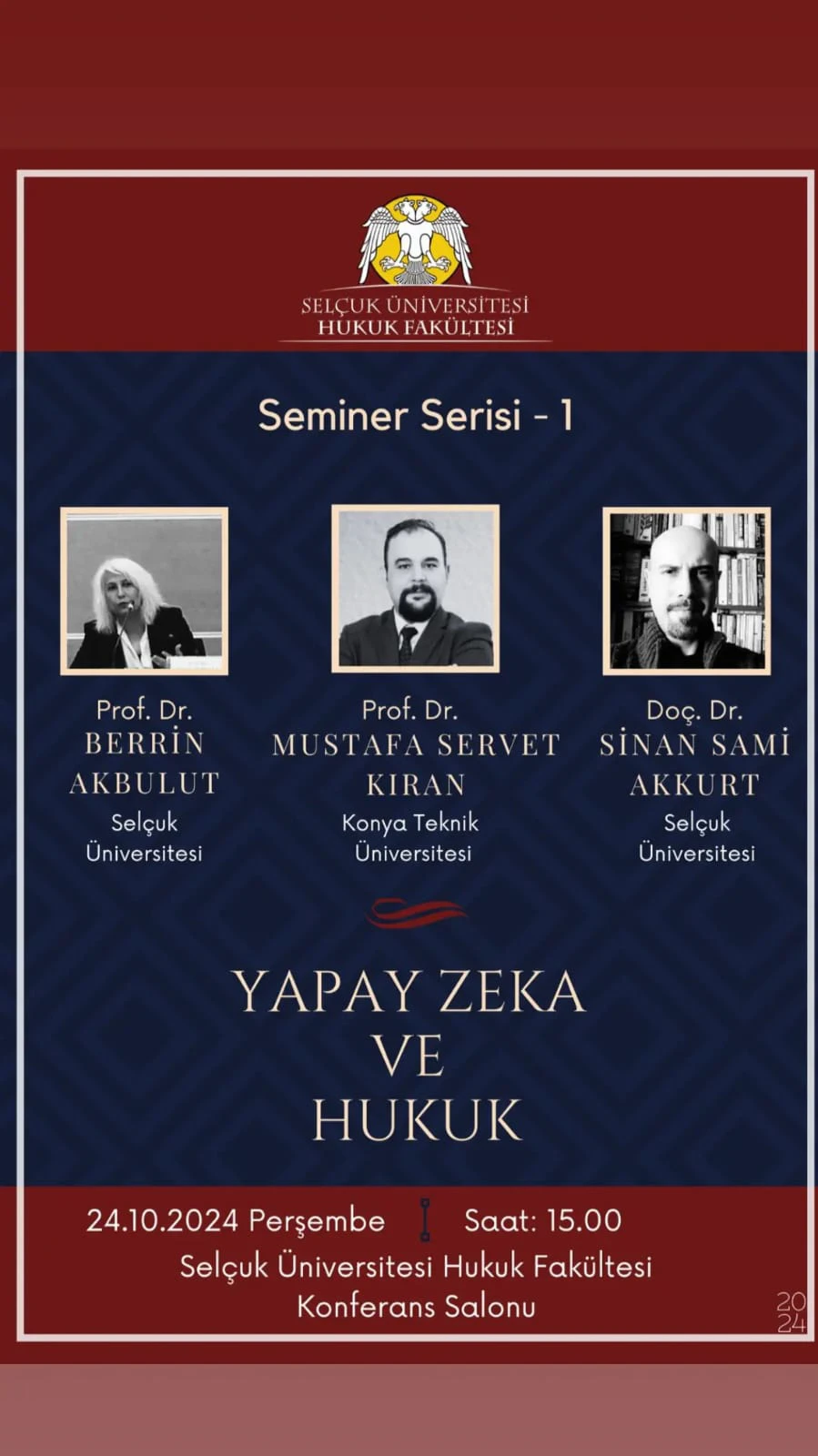 Seminer Serisi 1 Yapay Zeka ve Hukuk